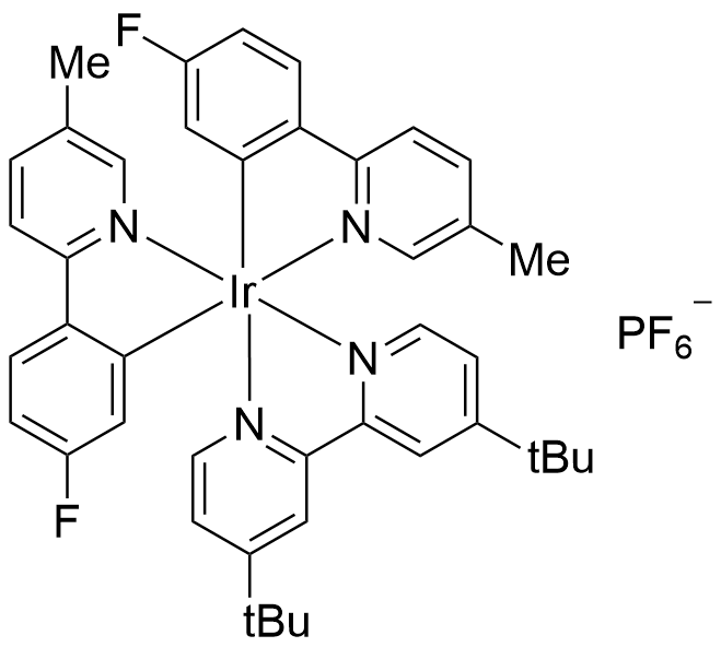 [4,4'-双(1,1-二甲基乙基)-2,2'-联吡啶基-κN,κN]双[5-氟-2-(5-甲基-2-吡啶基-κN)苯基ΚC]铱六氟磷酸