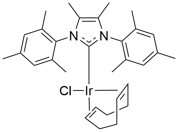 氯(1,5-环辛二烯)[4,5-二甲基-1,3-双(2,4,6-三甲基苯基)咪唑-2-亚基]铱(I)