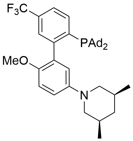 rel-(3R,5S)-1-[2'-[双(交叉三环化合物[3.3.1.13,7]癸炔-基)膦基]-6-甲氧基-5'-(三氟甲基)[1,1'-联二苯]-3-基]-3,5-二甲基哌啶