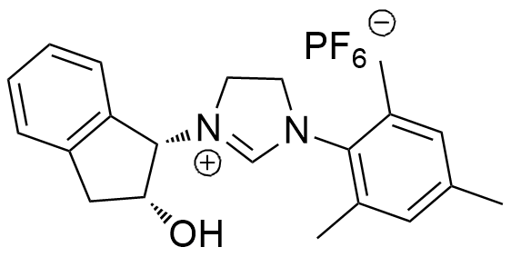 1H-咪唑鎓盐, 1-[(1S,2R)-2,3-二氢-2-羟基-1H-茚-1-基]-4,5-二氢-3-(2,4,6-三甲基苯基)-, 六氟磷酸盐(1-) (1:1)