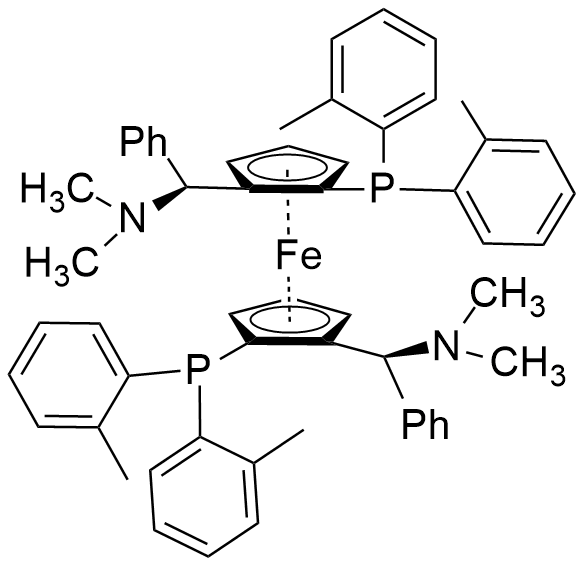 (RP,R′P)-1,1′-双[双(2-甲苯基)膦基]-2,2′-双[(S)-α-(二甲氨基)苯甲基]二茂铁