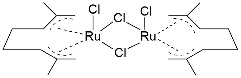 二氯二(μ-氯)双[(1,2,3,6,7,8-η)-2,7-二甲基-2,6-辛二烯-1,8-二基]二钌(IV)