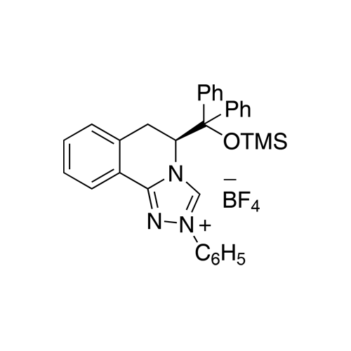 (S)-5-[Diphenyl[(trimethylsilyl)oxy]methyl]-5,6-dihydro-2-(2,3,4,5,6-pentafluorophenyl)-1,2,4-triazolo[3,4-a]isoquinolin-2-ium Tetrafluoroborate