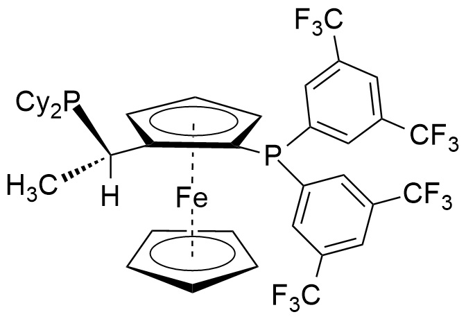 (S)-(+)-1-{(Rp)-2-[双(3,5-二-三氟甲基苯基)膦基]二茂铁}乙基二环己基膦