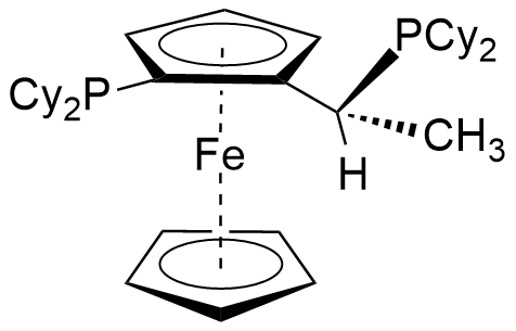 (R)-(-)-1-[(Sp)-2-(二环己基膦)二茂铁基]乙基二环己基膦