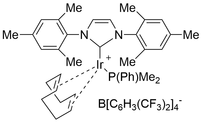 二甲基苯基膦(1,5-环辛二烯)[1,3-双(2,4,6-三甲基苯基)咪唑-2-亚丙基]铱(I)四(3,5-双(三氟甲基)苯基硼酸盐