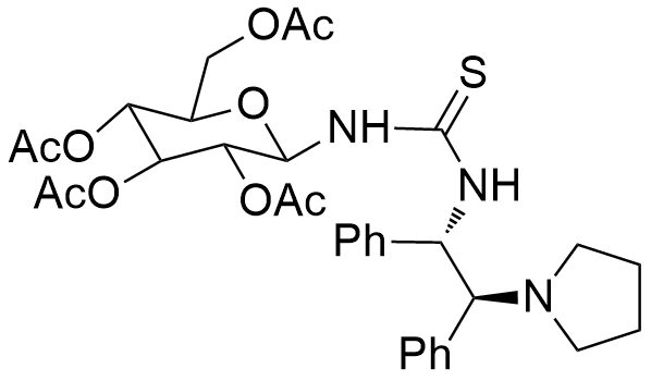 N-[(1S,2S)-1,2-Diphenyl-2-(1-pyrrolidinyl)ethyl]-N'-(2,3,4,6-tetra-O-acetyl-β-D-glucopyranosyl)thiourea