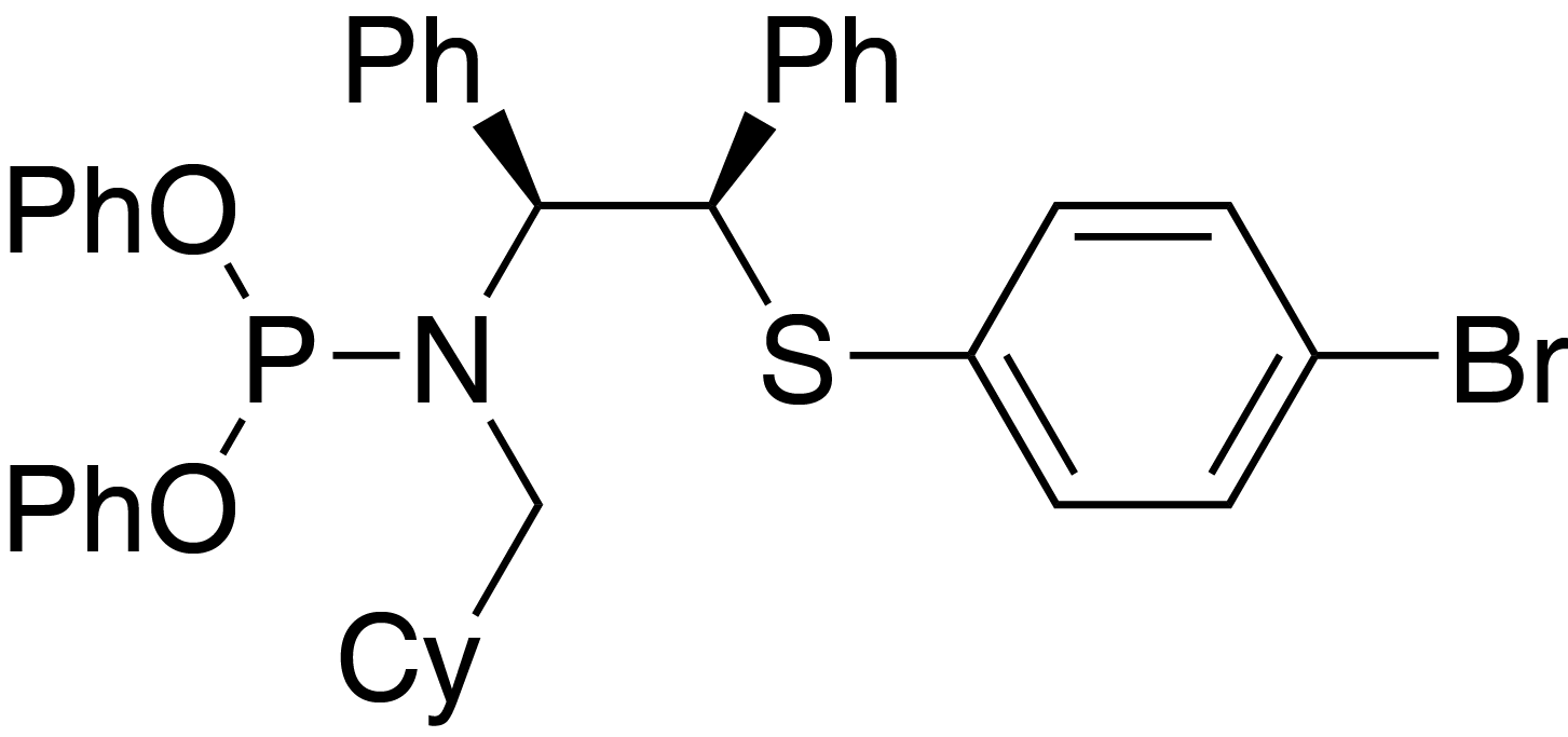 Diphenyl ((1S,2R)-2-((4-bromophenyl)thio)-1,2-diphenylethyl)(cyclohexylmethyl)phosphoramidite
