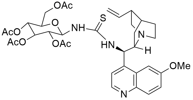 N-​[(8α,​9R)​-​6'-Methoxycinchonan-​9-​yl]​-​N'-​(2,​3,​4,​6-​tetra-​O-​acetyl-​β-​D-​glucopyranosyl)​thiourea