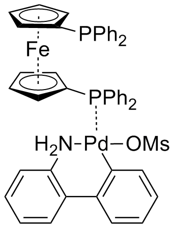 甲磺酸根合[1,1'-双（二苯基膦基）二茂铁）]（2'-氨基-1,1'-联苯-2-基）钯（II）