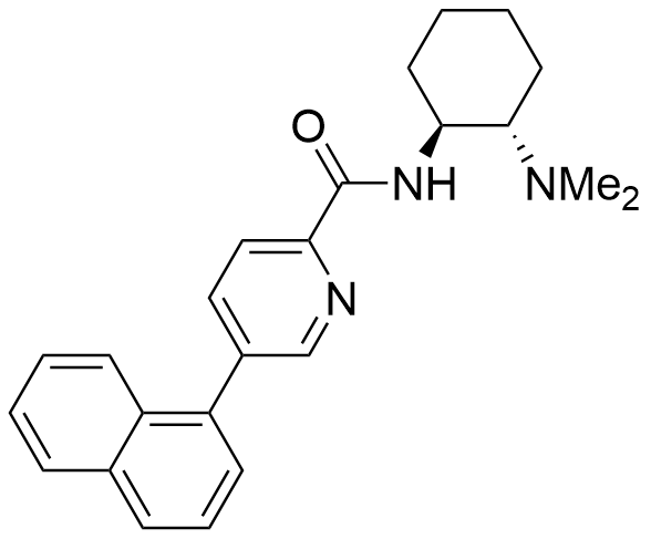 2-Pyridinecarboxamide, N-[(1S,2S)-2-(dimethylamino)cyclohexyl]-5-(1-naphthalenyl)- (ACI)