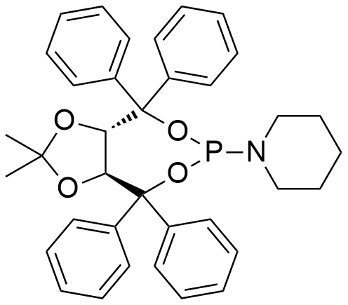 1-[(3aR,8aR)-四氢-2,2-二甲基-4,4,8,8-四苯基-1,3-二噁唑并[4,5-e][1,3,2]二噁膦杂庚英-6-基]哌啶