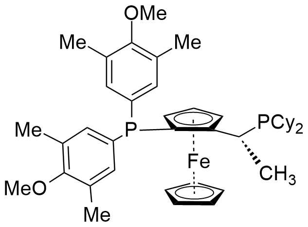 (R)-(-)-1-{(Sp)-2-[双(3,5-二甲基-4-甲氧基苯基)膦基]二茂铁}乙基二环己基膦