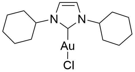 氯[1,3-双(环己基)2H-咪唑-2-亚基]金(I)