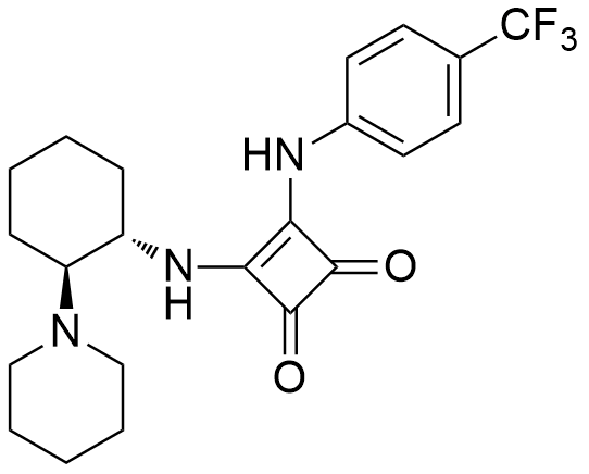 3-[[(1S,2S)-2-(1-哌啶基)环己基]氨基]-4-[[4-(三氟甲基)苯基]氨基]-3-环丁烯-1,2-二酮