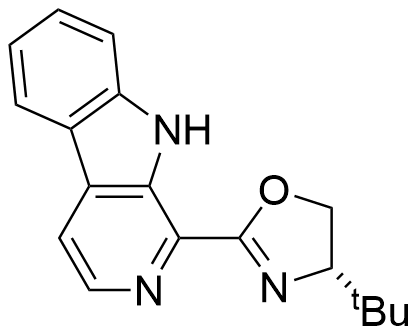 9H-吡啶并[3,4-b]吲哚，1-[(4S)-4-(1,1-二甲基乙基)-4,5-二氢-2-恶唑基]-(ACI)