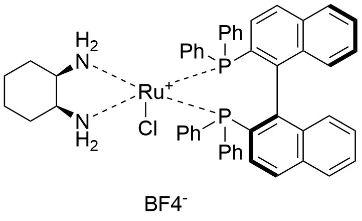 氯[(R)-2,2'-双(二苯基膦)-1,1'-联萘][(1R,2R)-环己烷-1,2-二胺)]钌(II) 四氟硼酸盐
