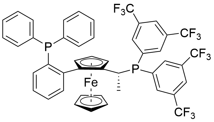 （R)-(-)-1-[（Rp)-2-（2'-二苯基膦苯基)二茂铁]乙基（二-3,5-三氟甲基苯基)膦