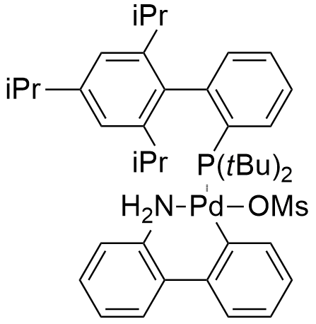 甲烷磺酸(2-二叔丁基膦基-2',4',6'-三异丙基-1,1'-联苯基)(2'-氨基-1,1'-联苯-2-基)钯(II)