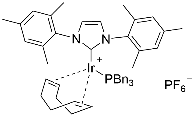 Tribenzylphosphine(1,5-cyclooctadiene)[1,3-bis(2,4,6-trimethylphenyl)imidazol-2-ylidene]iridium(I)