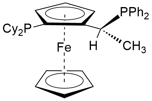 (R)-(-)-1-[(Sp)-2-(二环己基膦)二茂铁基]乙基二苯基膦