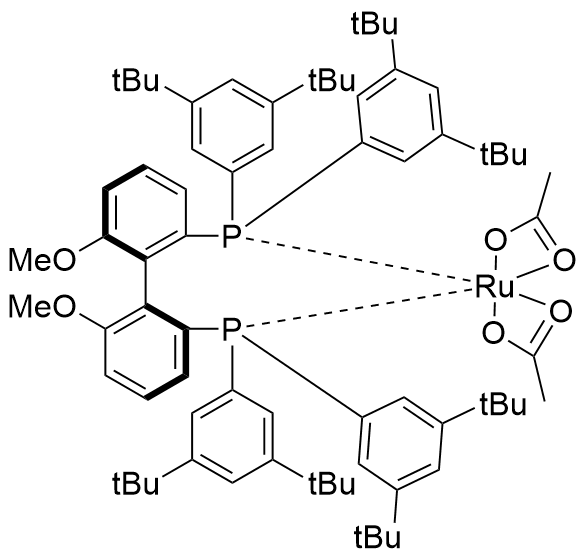 双乙酰[(S)-(-)-2,2'-双[二(3,5-二-叔丁基苯基)膦]-6,6'-二甲氧基-1,1'-联苯]钌(II)
