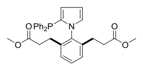 Dimethyl3,3'-(2-(2-(diphenylphosphanyl)-1H-pyrrol-1-yl)-1,3-phenylene)dipropionate