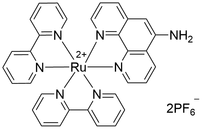 双(2,2-二吡啶)-(5-氨基邻二氮杂菲)双(六氟磷酸)钌