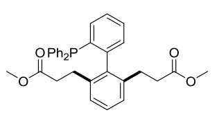 Dimethyl 3,3'-(2'-(diphenylphosphanyl)-[1,1'-biphenyl]-2,6-diyl)dipropionate