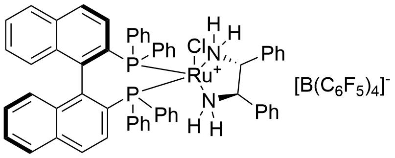 氯[(R)-2,2'-双(二苯基膦基)-1,1'-联萘)][(1R,2R)-2-(二苯基膦基)-1,2-二苯基乙胺]钌(II),四( 五氟苯基）硼酸盐