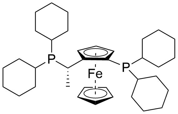 (S)-(+)-1-[(Rp)-2-(二环己基膦)二茂铁基]乙基二环己基膦