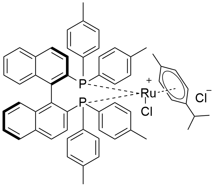 氯[(R)-(+)-2,2'-双(二对甲苯膦)-1,1'-联萘基](对伞花烃)氯化钌(II)