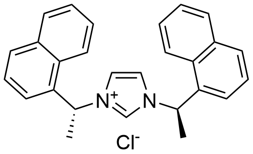 1H-咪唑鎓盐, 1,3-双[(1R)-1-(1-萘乙烯)乙基]-, 氯