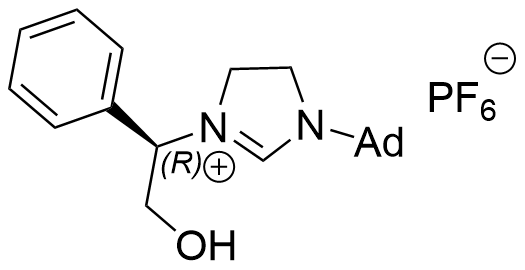 1H-咪唑鎓盐, 4,5-二氢-1-[(1R)-2-羟基-1-苯基乙基]-3-金刚烷基, 六氟磷酸盐(1-) (1:1)