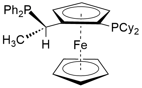 (S)-(+)-1-[(Rp)-2-(二环己基膦)二茂铁基]乙基二苯基膦