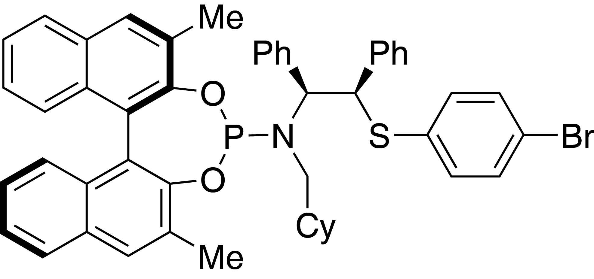 N-((1S,2R)-2-((4-bromophenyl)thio)-1,2-diphenylethyl)-N-(cyclohexylmethyl)-2,6-dimethyldinaphtho[2,1-d:1',2'-f][1,3,2]dioxaphosphepin-4-amine