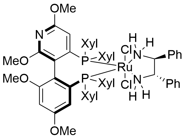 二氯[(S)-(-)-2,2',6,6'-四甲氧基-4,4'-双(二(3,5-二甲苯基)膦基)-3,3'-联吡啶][(1S ,2S)-(-)-1,2-二苯基乙二胺]钌(II)