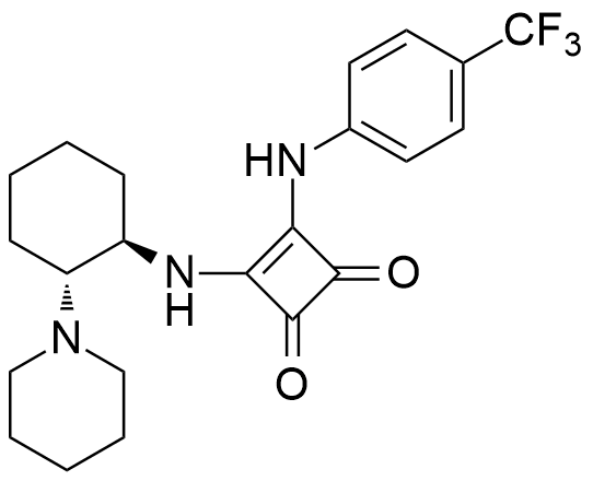 3-[[(1R,2R)-2-(1-哌啶基)环己基]氨基]-4-[[4-(三氟甲基)苯基]氨基]-3-环丁烯-1,2-二酮