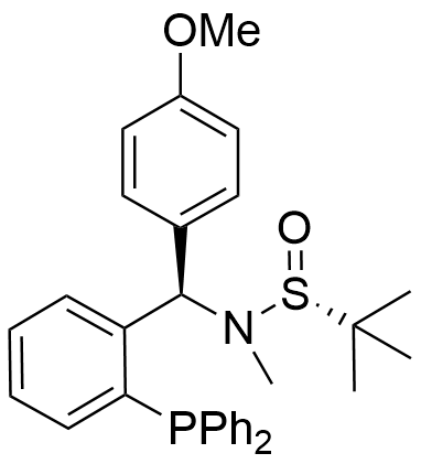 [S(R)]-N-[(R)-[2-(二苯基膦)苯基](4-甲氧基苯基)甲基]-N-甲基-2-叔丁基亚磺酰胺