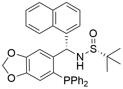 [S(R)]-N-[(S)-[6-(二苯基膦)苯并[d][1,3]-二氧戊环-5基]-1-萘基甲基]-2-叔丁基亚磺酰胺