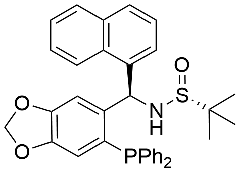 [S(R)]-N-[(R)-[6-(二苯基膦)苯并[d][1,3]-二氧戊环-5基]-1-萘基甲基]-2-叔丁基亚磺酰胺