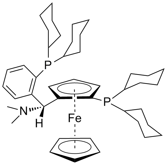 (+)-[( R）- 2-二环己膦基二茂铁]（N，N -二甲氨基）（2 - 二环己膦苯基）甲烷