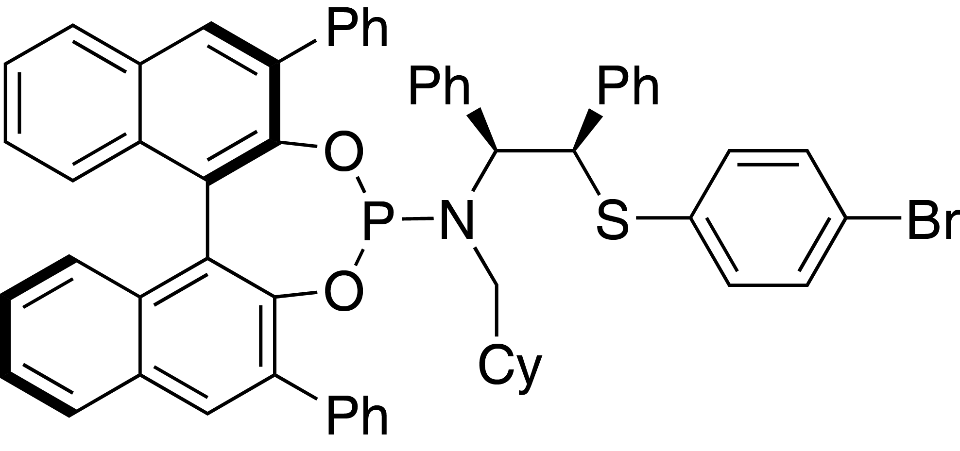 N-((1S,2R)-2-((4-bromophenyl)thio)-1,2-diphenylethyl)-N-(cyclohexylmethyl)-2,6-diphenyldinaphtho[2,1-d:1',2'-f][1,3,2]dioxaphosphepin-4-amine 151