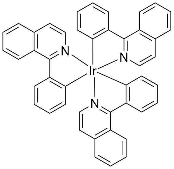 Tris(1-phenylisoquinoline-C2,N)iridium(III), Ir(piq)3