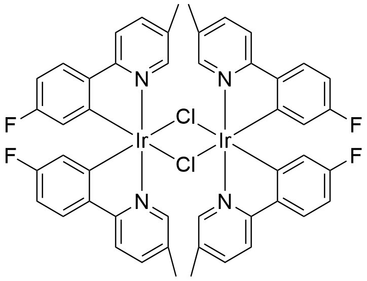 二-μ-氯四[5-氟-2-(5-甲基-2-吡啶基-κN)苯基-κC]二铱