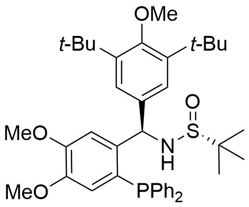 [S(R)]-N-[(R)-[3,5-双叔丁基-4-甲氧基苯基][2-(二苯基膦)-4,5二甲氧基苯基]-2-叔丁基亚磺酰胺