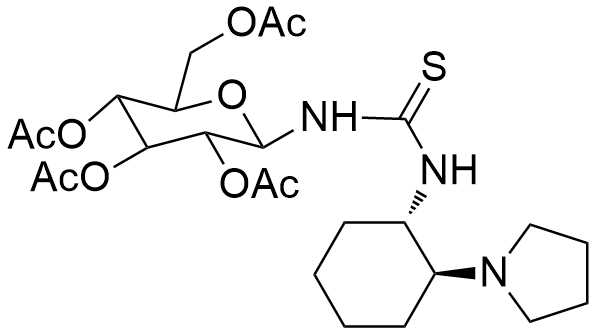 N-[(1S,2S)-2-(1-Pyrrolidinyl)cyclohexyl]-N'-(2,3,4,6-tetra-O-acetyl-β-D-glucopyranosyl)thiourea