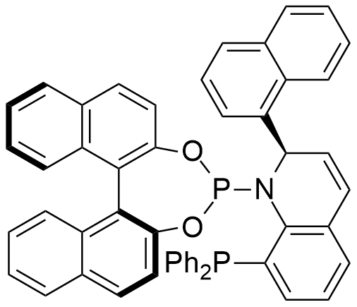 (R)-2-(1-萘基)-8-二苯基膦-1-[(R)-3,5-二氧杂-4-膦-环庚烷[2,1-a;3,4-a']二萘-4-基]-1,2-二氢喹啉甲苯加合物