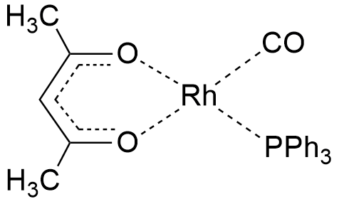 羰基乙酰丙酮(三苯基磷基)铑(I), Rh 21%