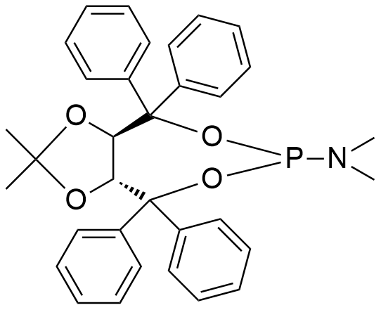 (3aR,8aR)-(-)-(2,2-二甲基-4,4,8,8-四苯基-四氢-[1,3]二噁唑并[4,5-e][1,3,2]二噁磷杂庚英-6-基)二甲基胺